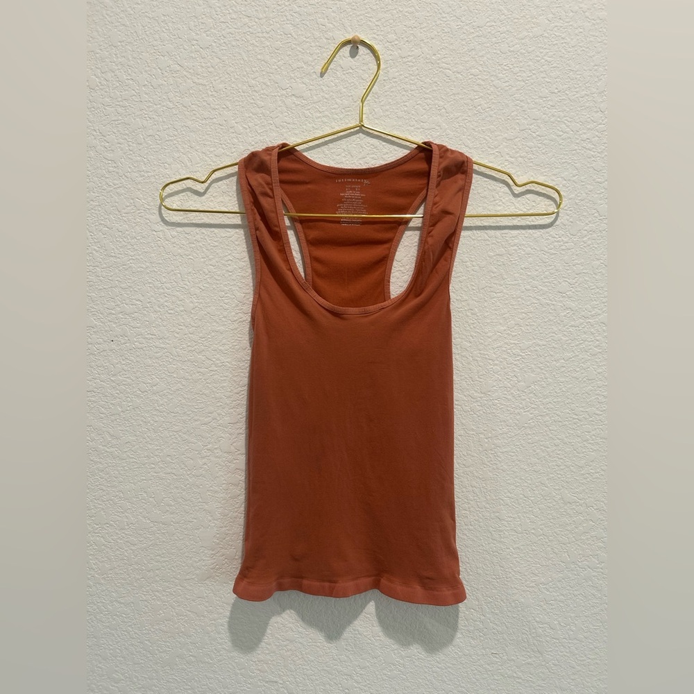 Intimately Free People Breathe Deeper Rust orange red crop soft Tank Top